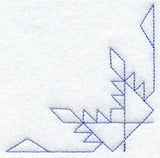 Feathered Star Quilting Quarter Square (Double Run)