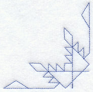 Feathered Star Quilting Quarter Square (Double Run)