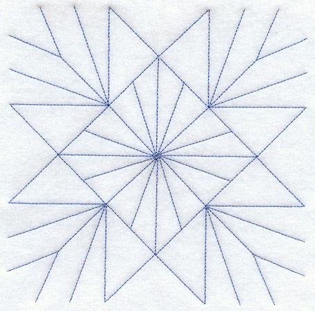 Evening Star Quilting Square (Double Run)