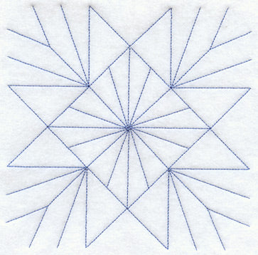 Evening Star Quilting Square (Double Run)