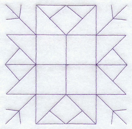 Arkansas Crossroads Quilting Square (Double Run)