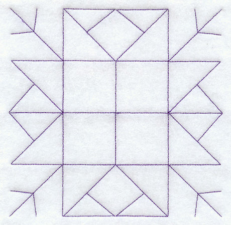Arkansas Crossroads Quilting Square (Double Run)