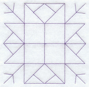 Arkansas Crossroads Quilting Square (Double Run)