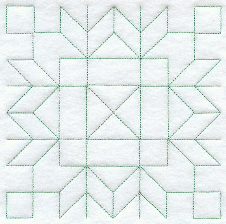 Friendship Star Quilting Square (Double Run)