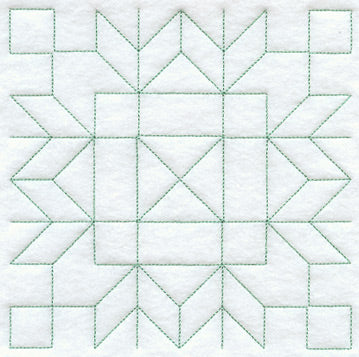 Friendship Star Quilting Square (Double Run)