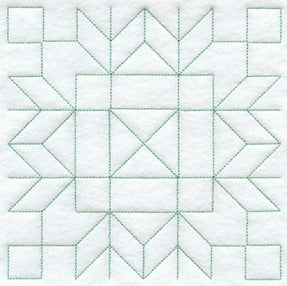 Friendship Star Quilting Square (Double Run)