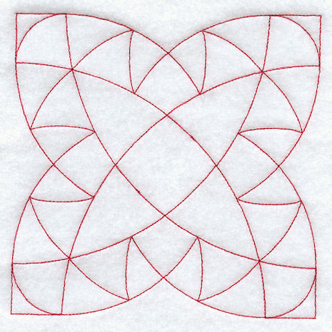 Double Poppy Quilting Square (Double Run)