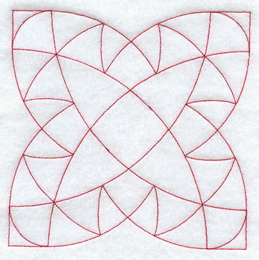 Double Poppy Quilting Square (Double Run)