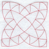 Double Poppy Quilting Square (Double Run)