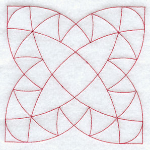 Double Poppy Quilting Square (Double Run)