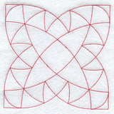 Double Poppy Quilting Square (Double Run)