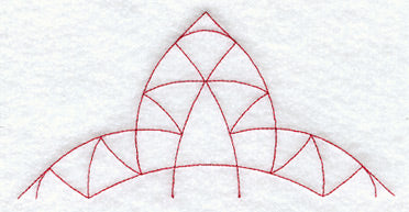 Double Poppy Quilting Half Square (Double Run)