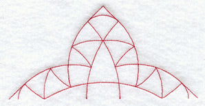 Double Poppy Quilting Half Square (Double Run)