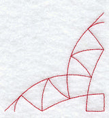 Double Poppy Quilting Quarter Square (Double Run)