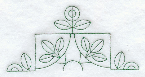 Flower Reel Quilting Half Square (Double Run)