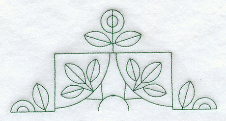 Flower Reel Quilting Half Square (Double Run)