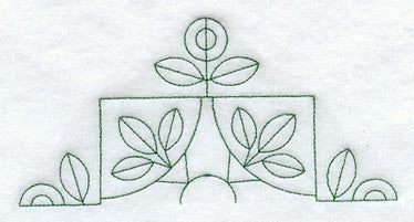 Flower Reel Quilting Half Square (Double Run)