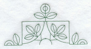 Flower Reel Quilting Half Square (Double Run)