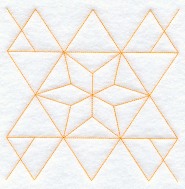 Star of the East Quilting Square (Double Run)