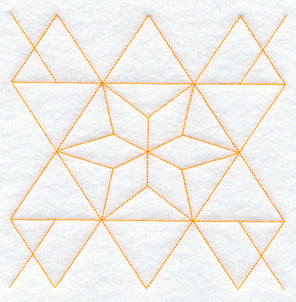Star of the East Quilting Square (Double Run)
