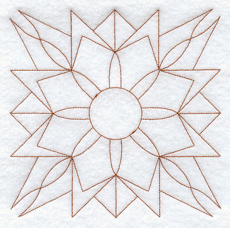 Kansas Sunflower Quilting Square (Double Run)