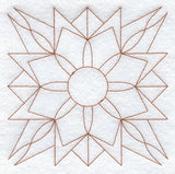 Kansas Sunflower Quilting Square (Double Run)