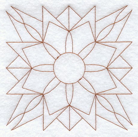 Kansas Sunflower Quilting Square (Double Run)