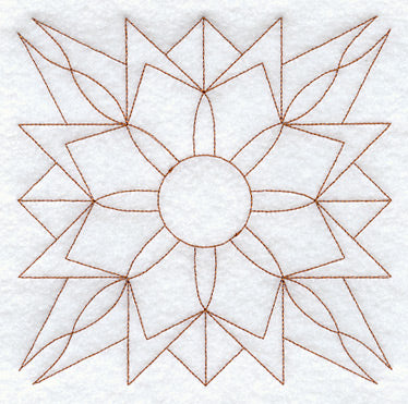 Kansas Sunflower Quilting Square (Double Run)