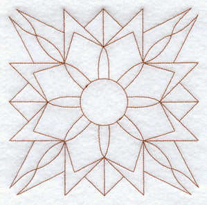 Kansas Sunflower Quilting Square (Double Run)