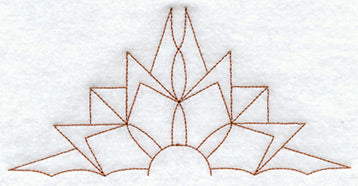 Kansas Sunflower Quilting Half Square (Double Run)