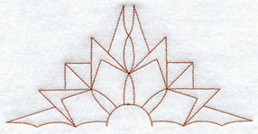 Kansas Sunflower Quilting Half Square (Double Run)