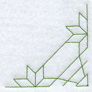 Diamonds in the Corners Quilting Quarter Square (Double Run)