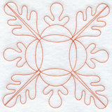 Oak Leaf 1 Quilting Square (Double Run)