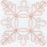 Oak Leaf 1 Quilting Square (Double Run)