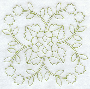 Rose of Sharon Quilting Square (Double Run)