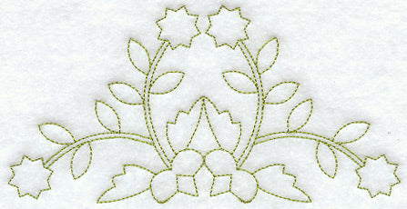 Rose of Sharon Quilting Half Square (Double Run)