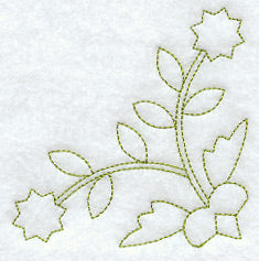 Rose of Sharon Quilting Quarter Square (Double Run)