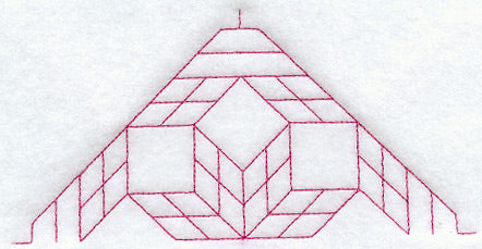 Ring Around the Star Quilting Half Square (Double Run)