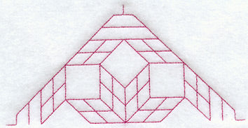 Ring Around the Star Quilting Half Square (Double Run)