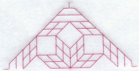 Ring Around the Star Quilting Half Square (Double Run)