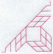 Ring Around the Star Quilting Quarter Square (Double Run)