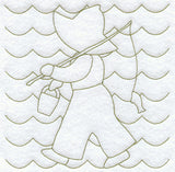 Fisherman Fred Quilting Square (Double Run)