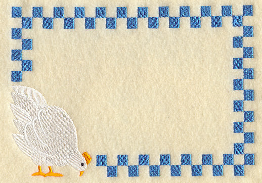 Hen Quilt Label - Lg