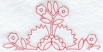 Whig Rose Quilting Half Square (Double Run)