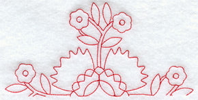 Whig Rose Quilting Half Square (Double Run)