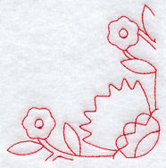 Whig Rose Quilting Quarter Square (Double Run)