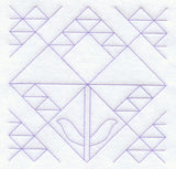 Lilies of the Field Quilting Square (Double Run)