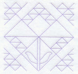 Lilies of the Field Quilting Square (Double Run)