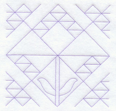 Lilies of the Field Quilting Square (Double Run)