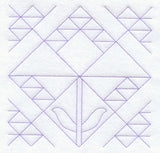 Lilies of the Field Quilting Square (Double Run)